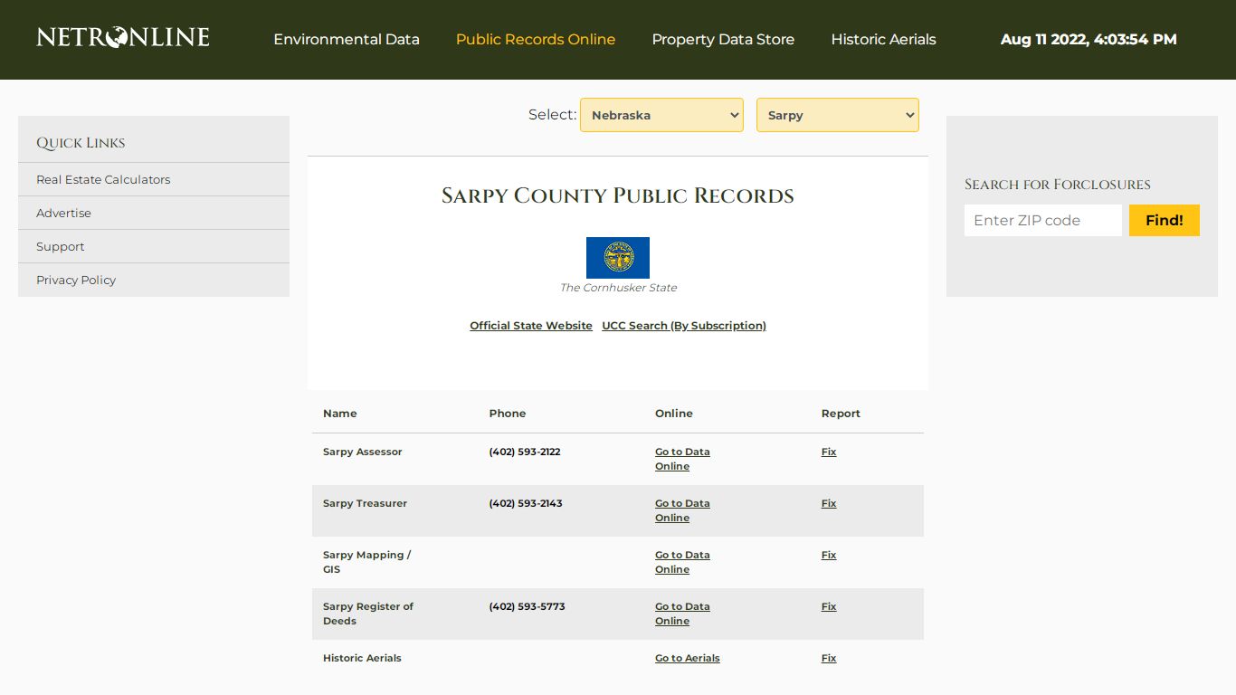 NETR Online • Sarpy • Sarpy Public Records, Search Sarpy ...